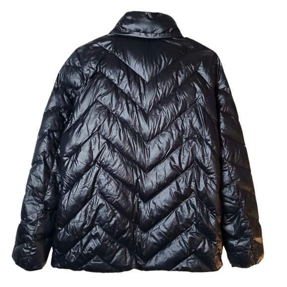 LONDON FOG Women’s Black Ultra Lightweight Packable Down Jacket Size Small - Picture 4 of 12